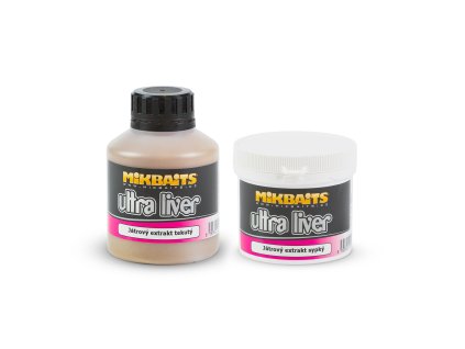 Mikbaits Ultra Liver 250ml - Obalovací extrakt 1+1 (sypký+tekutý) + Sleva 10% za registraci