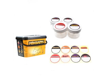 Mikbaits Kelímky a kbelíky - Sada 4 kelímků + samolepky + 5l kbelík + Sleva 10% za registraci