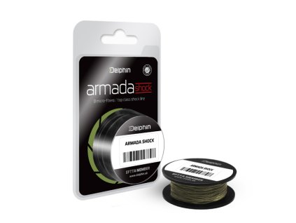 Delphin ARMADA SHOCK zelená (Průměr 0,18 mm, Nosnost 40 lb, Návin 20 m)