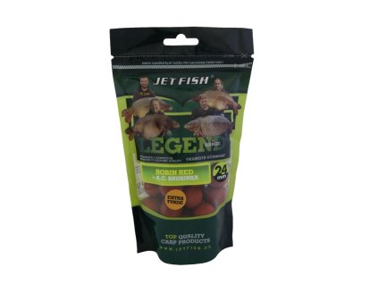 JetFish Legend Range - Extra tvrdé boilie Robin red / Brusinka
