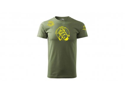Carp Servis Václavík Tričko khaki Carp Servis Václavík/žlutá (Velikost L)