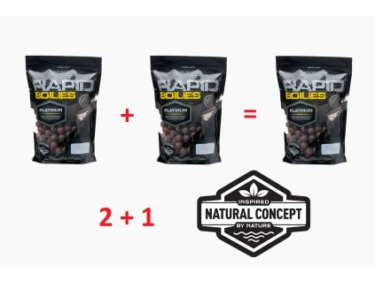 Mivardi Akce 2+1 Rapid Boilies Platinum - Sea 950g | 20mm  + Kód na slevu 10%: SLEVA10