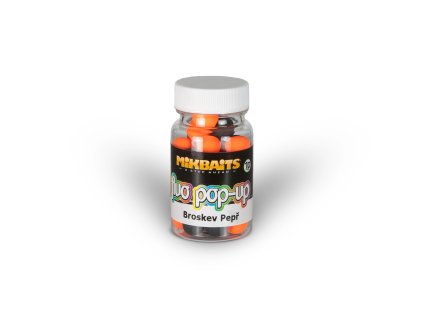 Mini Plovoucí fluo boilie 60ml - Broskev Pepř 10mm Sleva 10% za registraci