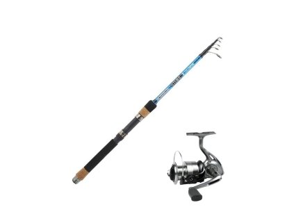 Garbolino Garbolino teleskopický prut Strike Telespin 2,40 m, 8-30 g+ naviják Strike 301 FD
