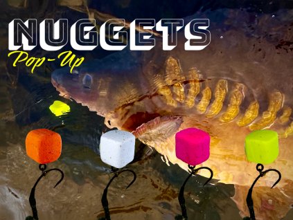 LK Baits CUC! Nugget POP-UP Fluoro Garlic Bear 17 mm, 150ml
