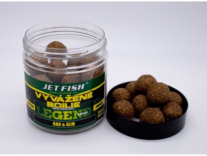 JetFish 250ml-20mm Legend range Vyvážené boilie : RAK GLM