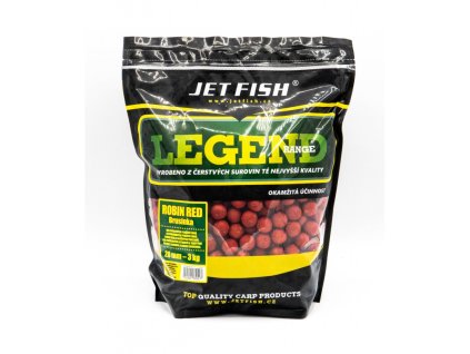 JetFish Legend Range boilie 3kg - 20mm : ROBIN RED - BRUSINKA
