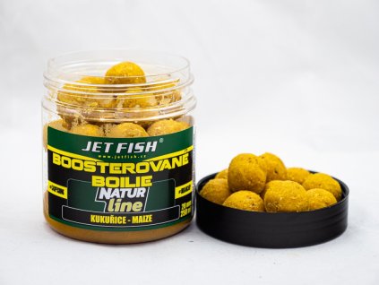 JetFish Natur line BOOSTEROVANÉ BOILIE 250ml 20mm : KUKUŘICE
