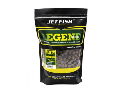 JetFish Legend Range - Pelety 1kg - 12mm : ANČOVIČKA