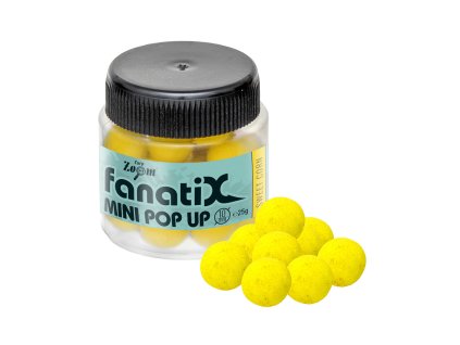Carp Zoom Fanati-X Pop Up Boilies - Sladká kukuřice (Hmotnost 25 g, Průměr 10 mm)