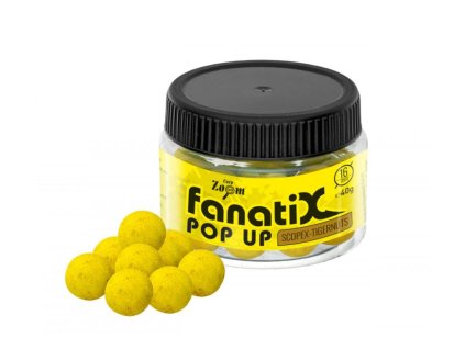 Carp Zoom Fanati-X Pop Up Boilies - Skopex-Tygří ořech (Hmotnost 40 g, Průměr 16 mm)