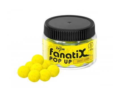 Carp Zoom Fanati-X Pop Up Boilies - 40 g/16 mm/Sladká kukuřice