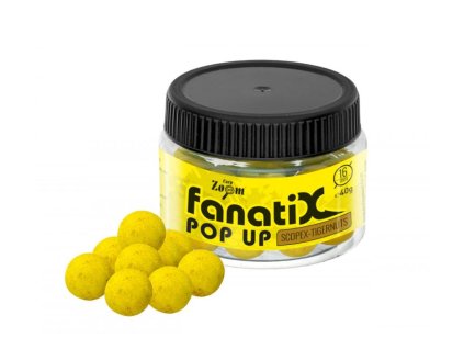 Carp Zoom Fanati-X Pop Up Boilies - 40 g/16 mm/Skopex-Tygří ořech