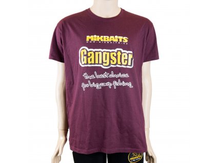 Mikbaits oblečení - Tričko Gangster burgundy M  + Kód na slevu 10%: SLEVA10