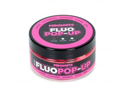 Mini Plovoucí fluo boilie 100ml - Jahoda 10mm  + Kód na slevu 10%: SLEVA10