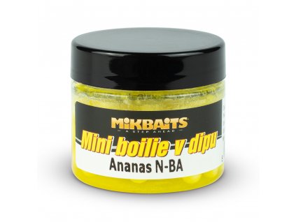 Mikbaits Mini boilie v dipu 50ml - Ananas N-BA  + Kód na slevu 10%: SLEVA10
