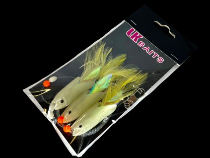 LK Baits Návazec na moře Hokkai Rig 5/0 0,70/0,60mm Lumino žlutý