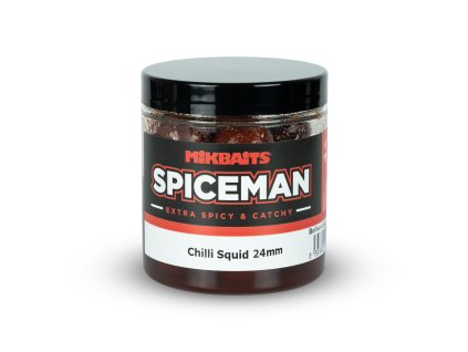 Spiceman boilie v dipu 250ml - Chilli Squid 24mm  + Kód na slevu 10%: SLEVA10