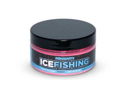 ICE FISHING pstruh řada - Sypký fluo dip Česnek 100ml  + Kód na slevu 10%: SLEVA10