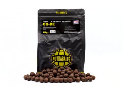 Nutrabaits trvanlivé boilie 1kg - CO-DE 18mm  + Kód na slevu 10%: SLEVA10