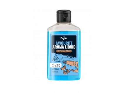 Carp Zoom Favourite Aroma Liquid Plus - 200 ml/mořské plody