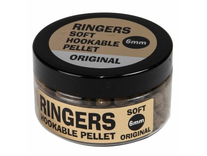 Ringers - Měkčené pelety Soft Hook pellets (Hmotnost 65 g, Velikost 6 mm, Příchuť F1 sweet)