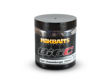 Mikbaits BiG boilie v dipu - BigC Cheeseburger (Průměr 16 mm, Objem 250 ml)