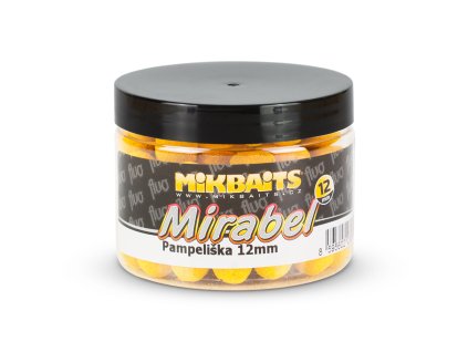 Mikbaits Mirabel Fluo boilie - Pampeliška 12 mm/150 ml  + Kód na slevu 10%: SLEVA10
