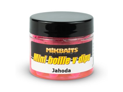 Mikbaits Mini boilie v dipu 50 ml - Jahoda (Příchuť Jahoda, Objem 50 ml)