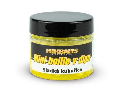 Mikbaits Mini boilie v dipu 50 ml - Sladká kukuřice  + Kód na slevu 10%: SLEVA10