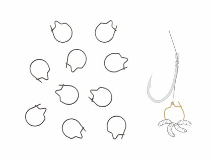 ZFISH Klip na červy (Velikost L-10mm)