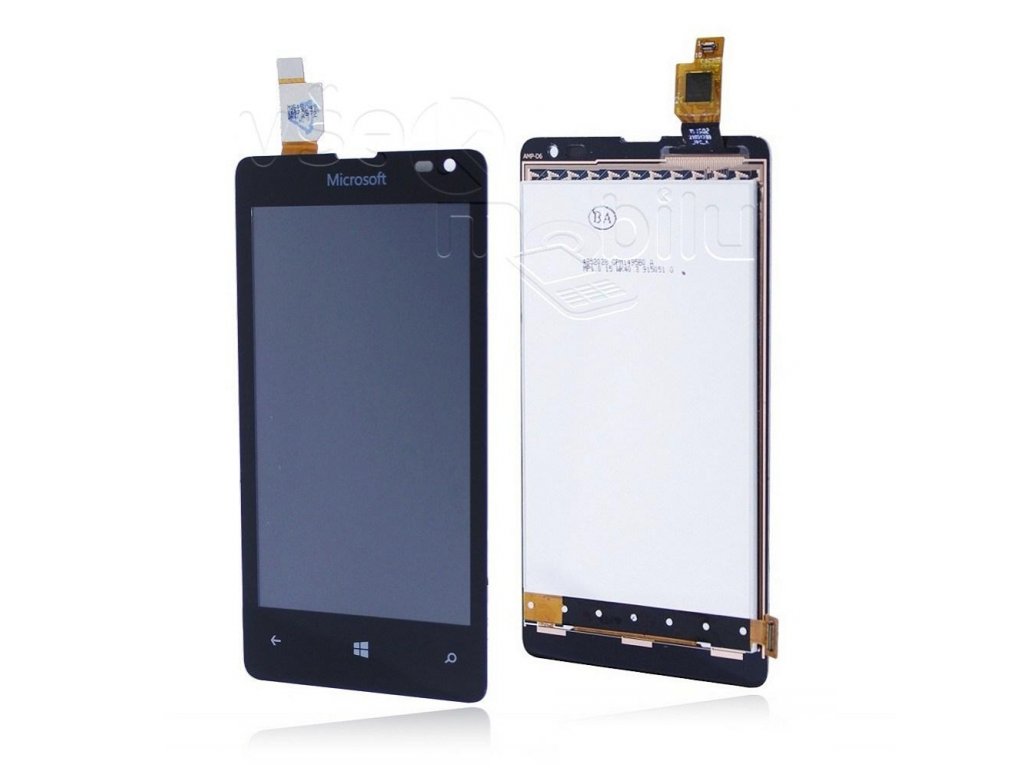 LCD displej Nokia Lumia 435 Dotyková plocha - černá