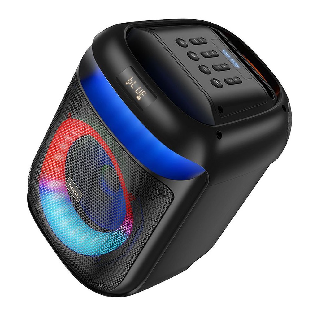 Bluetooth reproduktor HOCO + 2 x bezdrôtový mikrofón HA13 čierna farba