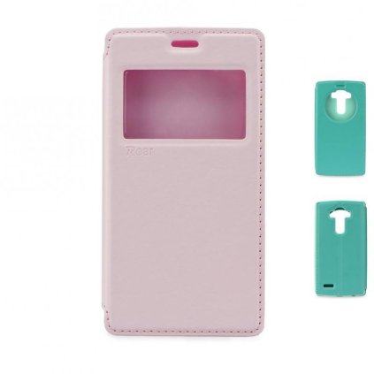36663 1 flipove pouzdro pu kuze roar noble view pro samsung galaxy j2 2016 ruzove