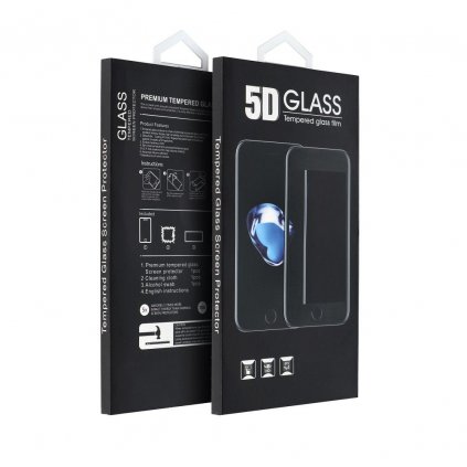 5D tvrdené sklo pre iPhone 6G/6S - čierny okraj