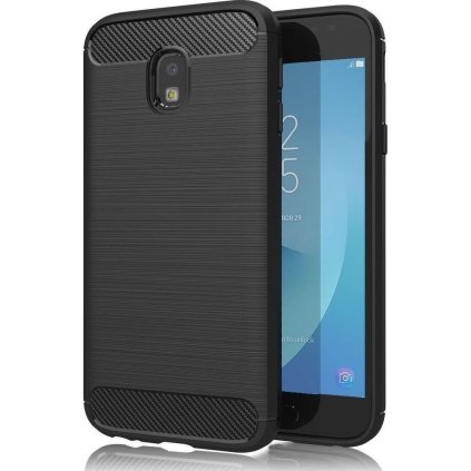 70485 8 pouzdro forcell carbon back cover pro samsung j330 galaxy j3 2017 cerne