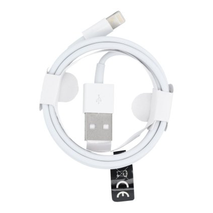 Kábel USB - Lightning (Grade B), 1m, biely