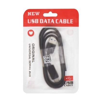 Kabel USB - microUSB-C (TYP C) 3.1 / USB 3.0 čierny Grade B