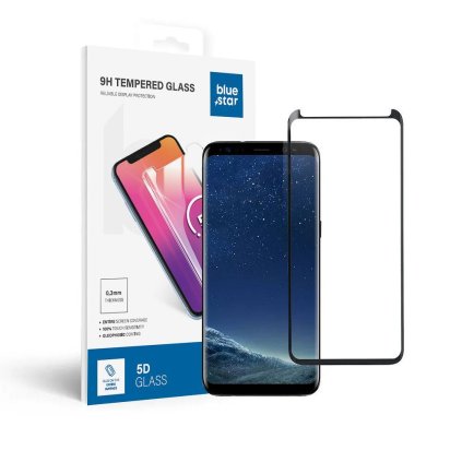 BlueStar tvrdené sklo 5D Full Glue pro Samsung Galaxy S8 - čierne