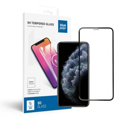 Ochranné tvrdené sklo BlueStar 5D - Apple Iphone Xs Max/ 11 Pro Max 6.5" (full glue) čierne
