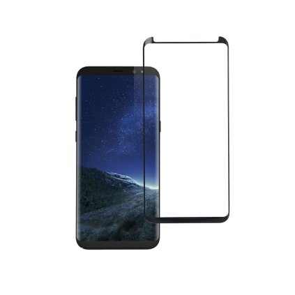 Ochranné tvrdené sklo BlueStar 5D - Samsung Galaxy S8 Plus (full glue/case friendly) - čierne