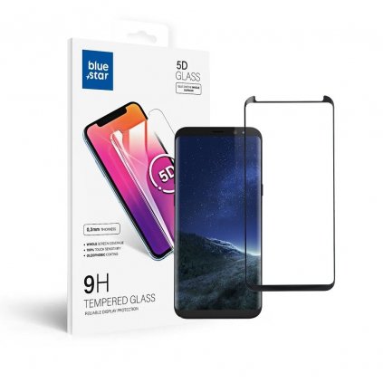 Tvrdené sklo 5D Blue Star - Samsung  Galaxy S8+   - okraj čierny