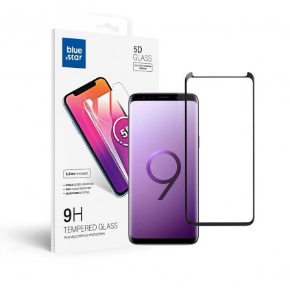 Tvrdené sklo 5D Blue Star - Samsung  Galaxy S9   - okraj čierny