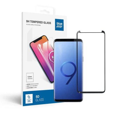 Tvrdené sklo 5D Blue Star - Samsung  Galaxy S9+   - okraj čierny