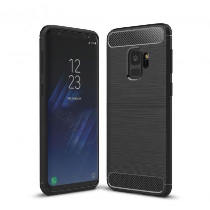 Puzdro CARBON pre SAMSUNG Galaxy S9 PLUS čierne