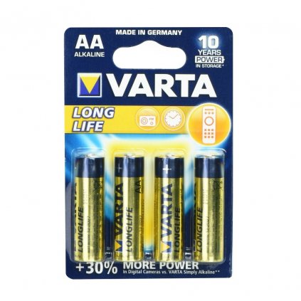 VARTA alkalická batéria Longlife R6 (AA) - 4 ks