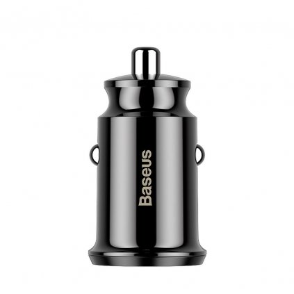 Nabíjačka do auta BASEUS Grain  Dual-USB 3.1 A čierna