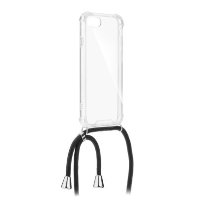 131753 pouzdro forcell cord samsung m30 transparentni cerna snurka
