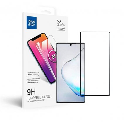 Tvrdené sklo Blue Star 5D - Samsung Galaxy Note 10 (full glue/case friendly) - čierne