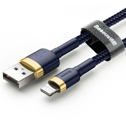 BASEUS kábel Cafule USB / lightning 2.4A 1 meter zlatý-modrý